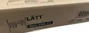 LATT LÄTT Children's table and 2 chairs, white/pine - NEW