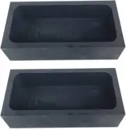 Gold Silver Graphite Ingot Mold Mould Crucible for Melting Casting Refining (2Pc