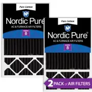 16x25x5 (4 3/8) Honeywell/Lennox Replacement Odor Reduction Merv 8 Filters 2 PK