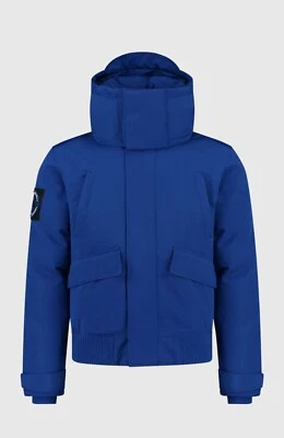 New Superdry Men's Code Everest Bomber Jacket XS Blue Winter Warm coat puffer