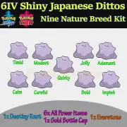 6IV Square Shiny Ditto Breed Kit (9x Natures & Items) Pokemon Sword & Shield