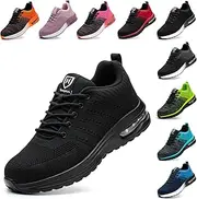 [Baofular] Work Shoes, Men's Safety Shoes, Women's Lightweight, Sporty, Steel Toe Cap, Non-Slip, Breathable