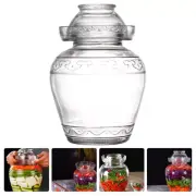 Thickened Glass Household Chinese Pickle Jar Pickle Storage Jar Kimchi Jar