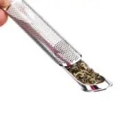Stainless Steel Tea Infuser Pipe Design Metal Tea Strainer for Mug Filter *GA