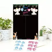 Gender Reveal Scratch Off Card Game Raffle Ticket Card Party Supplies for Family