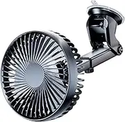 Automotive Suction Fan - Vehicle Mountable Cooling Fan, Car Suction Air Circulator | Portable Adjustable Angle Fan with Rotating , Fan