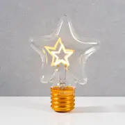 Rechargeable Neon Star Bulb with USB Charging & 5-Hour Runtime
