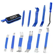11 PCS Trim Removal Tool Kit, Metal Pry Tool Auto Fastener Remover Pry Bar Se...