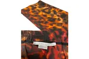 Pre Loved Stella Mccartney Leopard Print Silk Trousers in Multicolor