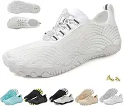 [Generic] Grounding Shoes with Copper Hike Barefoot Shoes for Women Men Outdoor Soft Comfortable Wide Toe Box Minimalist Zero Drop Non-Slip Ultra-Light Trail Running Beach Water Shoe