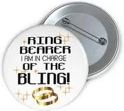 [Teegarb Letter Blanket] Humorous Pinback Button Pin Badge Rings Bearing Kiddos Wedding Sarcastic Entourages Humors Engagement Kiddies