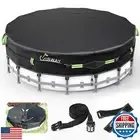 UIRWAY Pool Cover 15FT Round [2025 Upgraded 500D Heavy Duty Fabric] Solar Poo
