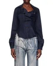 Drunken denim shirt IT48 Black