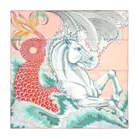 在飛比找momo購物網優惠-【Hermes 愛馬仕】Cheval Sirene 90 c