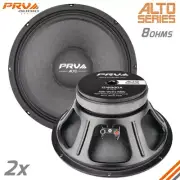 2x PRV Audio 12W800A Midrange ALTO Car Audio 12" Woofer Speakers 8 Ohms PRO 800W