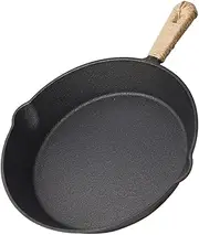 HAKIDZEL Sturdy Cast Iron Skillet Non-Stick Coating for Steak Stir Fry Rope Handle Australian Cookware