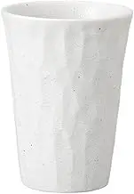 Ale-net 3.3 x 4.5 inches (8.5 x 11.5 cm), Approx. 10.8 fl oz (300 cc), White Shochu Cup, Ceramic, Dishwasher Safe, Microwave Safe, Mino Ware, Made in Japan