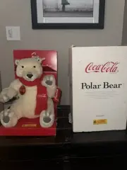 New Steiff Ltd Edition Coca Cola Polar Bear 02759/10000 Genuine Mohair 1999