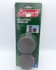 2 Collapsible Coleman Tumblers Nesting Cups Hiking Camp Pack Ultralight 5 oz.
