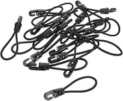 DECOMELODY Outdoor Elastic Ropes for Luggage Backpacks 20pcs Bungee Cord Hooks Secure Tie-Down Straps for Camping Travel