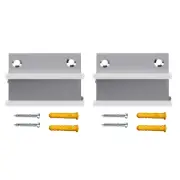 2* Door Clip Positioner Accessory Glass Sliding Door Swing Stop Limiter Aluminum