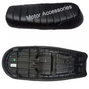 Fit For Royal Enfield Continental GT Interceptor Leather Black Gel Touring Seat