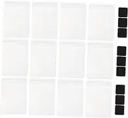 HORIALENCE 50Sets Self Sealing Jewelry Bags with Tarnish Cards PVC Earring Pouches for Rings Necklaces Bracelets Transparent Storage for Jewelry Organization