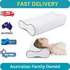 Memory Foam Neck Support Pillow for Side, Back & Stomach Sleepers - Washable Cov