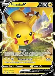Pokémon Pikachu V - 043/185 - Ultra Rare Collectible Card
