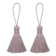 2Pcs 5.31" Bookmark Tassels with Loop for DIY Crafts Accessory, Light Purple