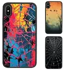black white spider webs For iPhone XS 11 12 13 14 15 16 Pro Max Protective Cover
