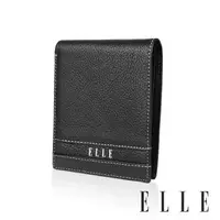 在飛比找森森購物網優惠-【ELLE HOMME】ELLE品牌3卡上翻3窗格 短夾/皮