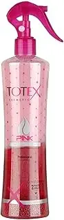 Totex 2 Phase Conditioner Spray Leave-in Conditioning for Damaged and Coloured Hair Formula Untangling Nourishing Moisturising Pink 400ml