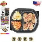 3 Compartment Meal Prep Containers - 30oz BPA-Free, Microwave & Dishwasher Safe