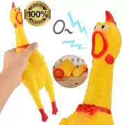 Squeaker Funny Screaming Chicken Toy Squeeze Rubber Chew Dog Bite Shrilling Pet