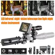 Day Night Use DIY Night Vision Scope Digital Camera w/ 4.3" LCD Screen IR Torch