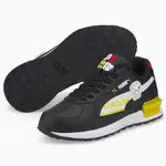 PUMA X PEANUTS GRAVITON 童鞋 大童 休閒 史努比 聯名系列 黑白黃【運動世界】38093901