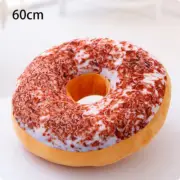 60cm Donut Food Toy Colorful Stuffed Ring Shaped Decor Plushie Pillow Tiramisu