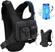 Criuage USA Original Patent Running Hydration Vest Backpack, Lightweight Chest Pack with 2.0L Water Bladder Bag Daypack for Hiking Running Cycling Race Marathon for Women Men