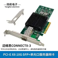 在飛比找Yahoo!奇摩拍賣優惠-邁絡思CONNECTX-3 PCI-E X8 10000M單