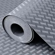 Drawer Liner 60cm x 6m, Shelf Liners for Kitchen Cabinets EVA Fridge Mats Washable Double Sided Drawer Liner Roll for Cabinet Kitchen Bedroom Bathroom Office(Dark Gray)