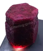 379 CT Natural Red Ruby Chakri Rough Dyed Certified Loose Gemstone M25