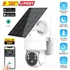Wireless WIFI 4MP Ultra HD Security Camera Outdoor Home CCTV Battery Solar Power