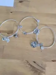 Alex And Ani Silver Wrap Disney Bracelet 3 Count