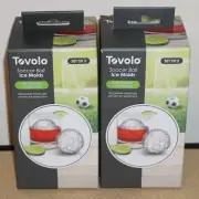 (4 Set) Tovolo Soccer Ball Ice Cube Maker Molds