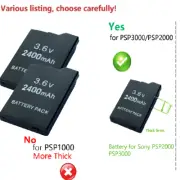 New 2400mAh Rechargeable Battery Pack For Sony PSP SLIM 2000 PSP 3000 PSP-110S