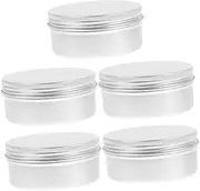 DRESSOOS Pcs Round Aluminum Cans Soap Cases Multi-Function Makeup Boxes Cosmetic Cases Refillable Cosmetic Containers