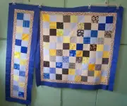 AF0810 Handmade by Seller PATCHWORK TABLE RUNNER &TOPPER COUNTRY QUILT TOPS ONLY