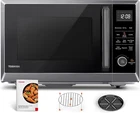 8-in-1 Air Fryer Microwave Oven with Convection & Child Lock, Black Stainless