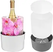 Champagne Ice Mold Bucket, Stainless Steel Ice Mold Wine Bottle Chille for Parties Weddings